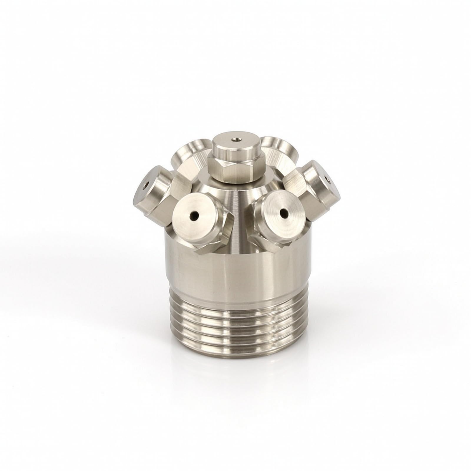 de Pulverización Multiorificio Pulverizadora Cabezal Difusor Rociador en Acero Inoxidable con Precisas y Cuerpo, 1 Pulgada Exterior 2.8mm Diámetro De Orificio, Tipo De Cabezal Múltiple