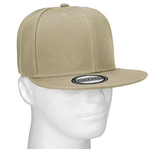 Image of Falari Wholesale 12 Pack Snapback Hat Cap Hip Hop Style Flat Bill Blank Solid Color Adjustable Size