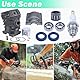 40mm Zylinder Kolben Kit für Stihl MS210 021 MS 210 mit Kurbellager Öldichtungen Motorwanne Nadellager Zündkerze Ersatzteile für 1123 020 1216 11230201216