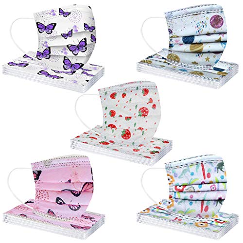  Générique 50Pcs Enfants jetable 3 Couches Filt...