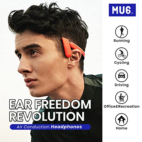 Mu6 Ring Open Ear Drahtlose Bluetooth-Kopfhörer mit Mikrofon, Luftleitungs-Sportohrhörer, wasserdichte Kopfhörer… - Image 6