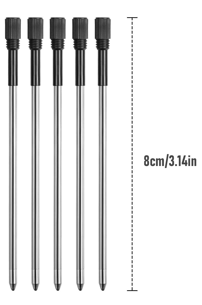 Ricariche per penne a sfera 8,1 cm 5 x INCHIOSTRO NERO