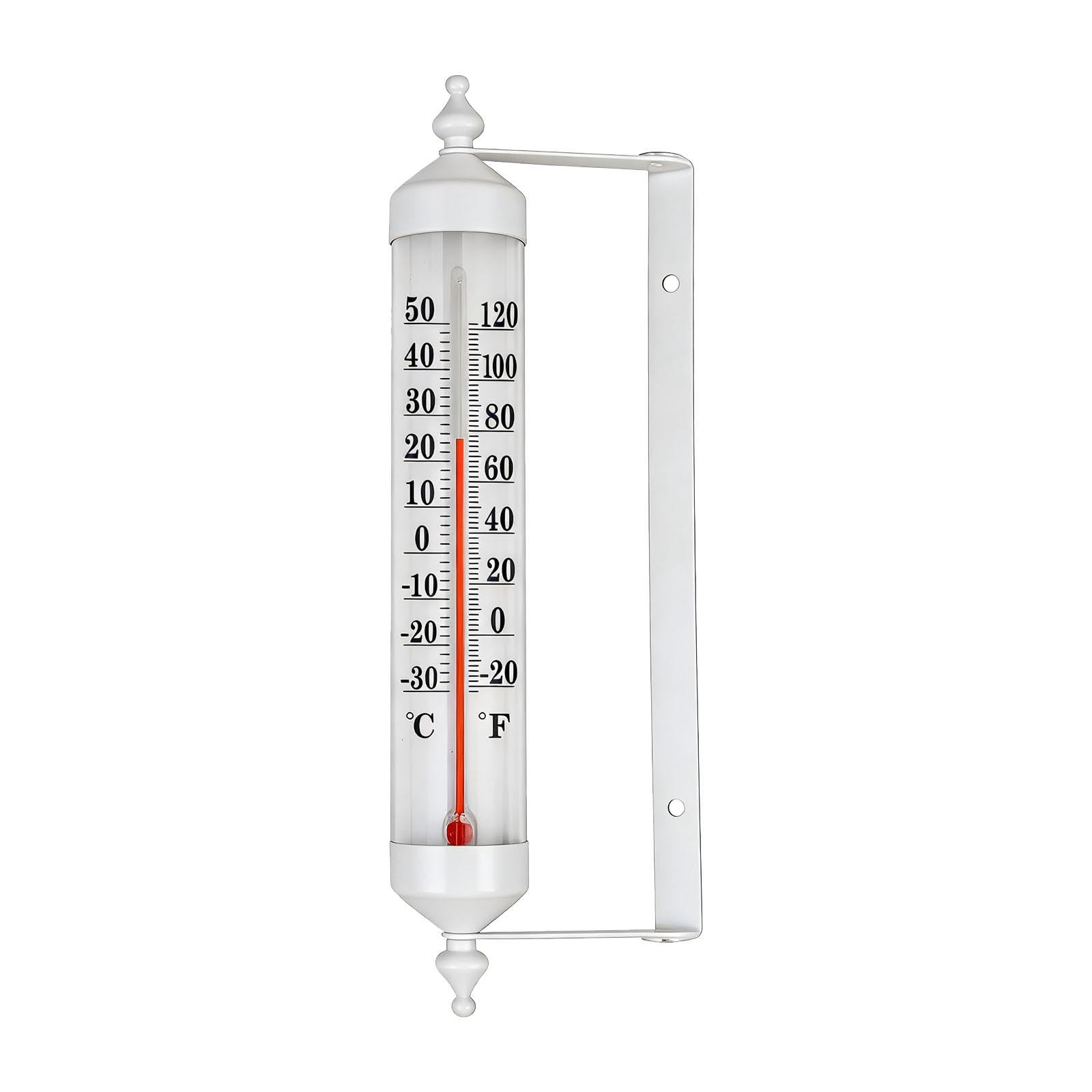 Outdoor Thermometer Premium Multipurpose Stable Rustic for Patio Wall Garage White|Home & Garden| Yard Garden & Outdoor Living| Garden D?cor| Outdoor Thermometers-image-2