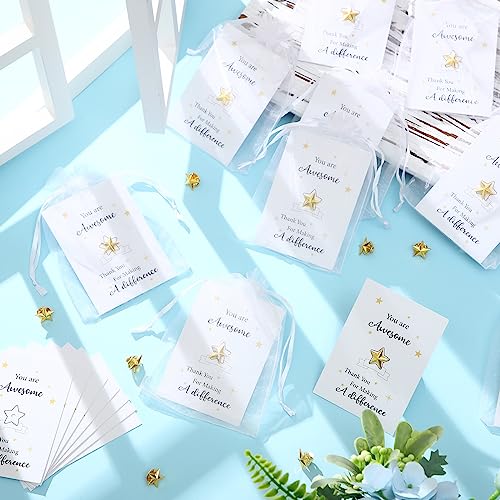 Nosiny-30-Set-Christmas-Employee-Appreciation-Gifts-Include-Star-Badge-Lapel-Pins-Bulk-Nurse-Inspirational-Greeting-Cards-and-Bag-Operation-Christmas-Thank-You-Gifts-for-Women-Team-Volunteer-Student