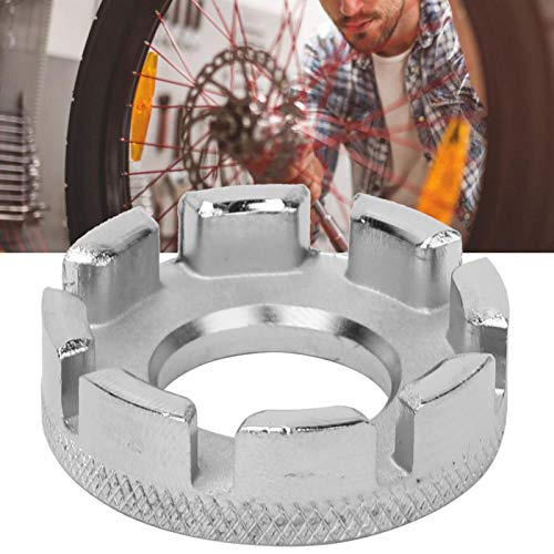 Chave de raio de bicicleta, chave de raio de metal fácil de transportar Tamanho compacto Chave de ra