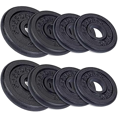 ScSPORTS® 9,5 kg Hantelscheiben Set 4 x 0,5 kg Cover