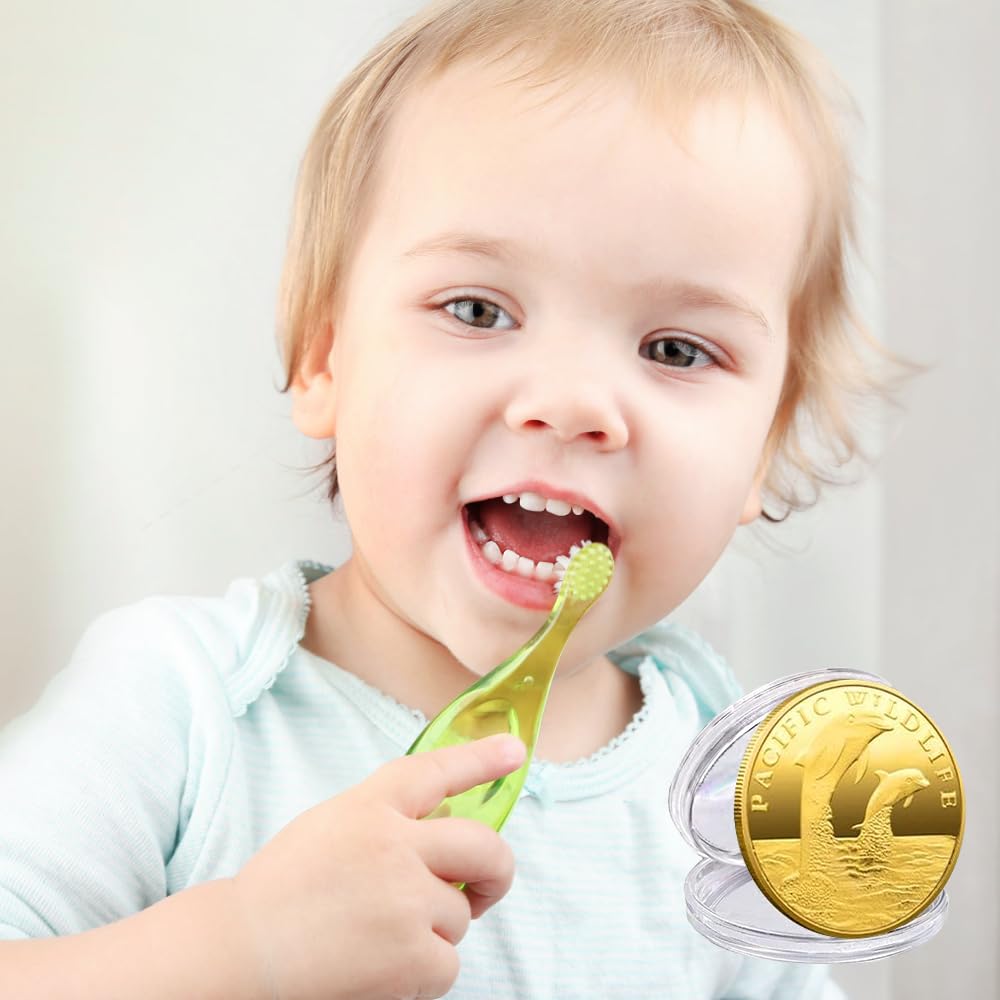 mizikuu 20 monedas de hada de los dientes, hada de los dientes, hada de los dientes, con diferentes patrones, monedas de oro para niños, regalo de hada de los dientes, recuerdo para recompensar la