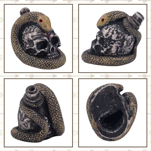 Aztec Death Whistle, 125 Decibels + Loudest Mexican Death Whistle with Drawstring Pouch Snake Winding Design Authentic Human Sounding Screams Skull for Collectible Halloween Gag Gift - Image 5