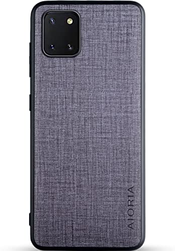 Samsung Galaxy Note 10 Lite�P�[�X ���n�p�^�[�����U�[�����ɕی쏃�F�X�}�z�P�[�XSamsung Galaxy Note 10 Lite (Gray)
