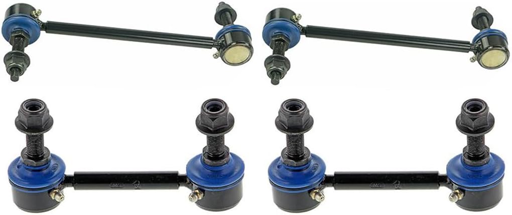 4x Front Rear Sway Bar Link Kit - Front Sway Bar End Links Automotive Replacement Sway Bar Link Kits Compatible with Mustang 2015 Compatible with Mustang 2016 Compatible with Mustang 2017