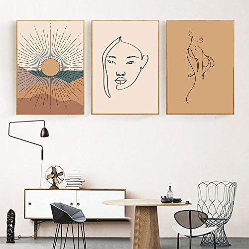 Peinture sur toile abstraite pour habiller un grand mur vide de salon affiches 50x70