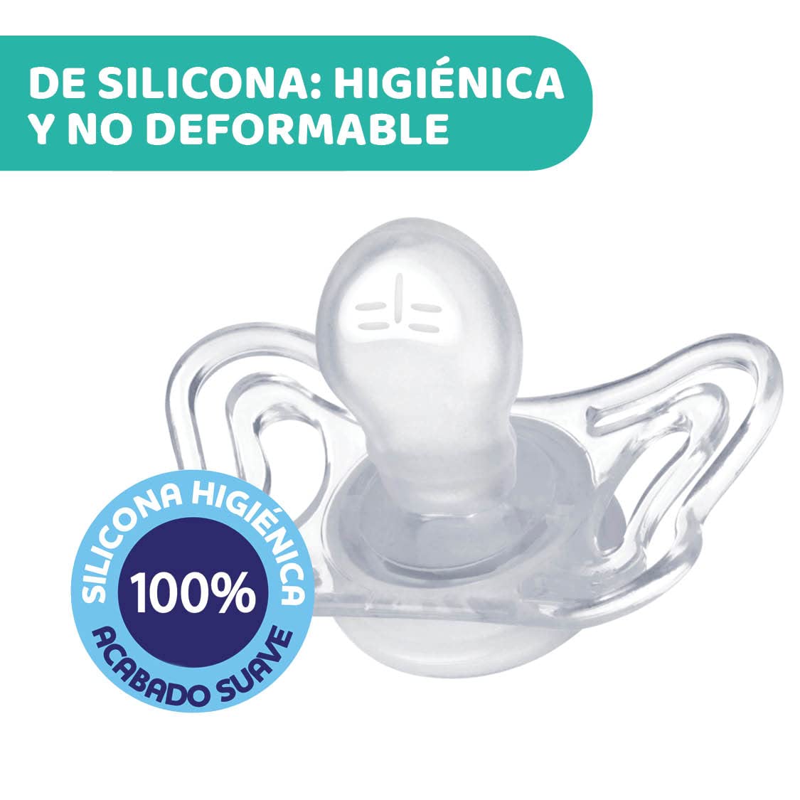 Chicco PhysioForma Light Lumi Succhietto Luminescente 16-36 Mesi Silicone 2 Pezzi