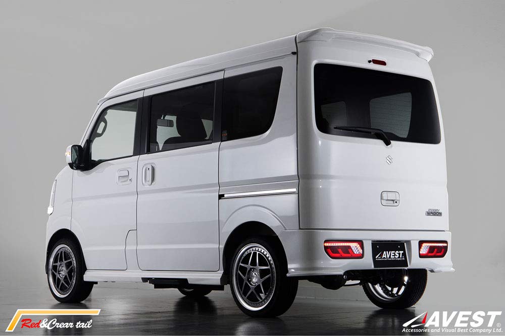 新車外し⭐︎美品☆DA17系 エブリィワゴン☆リアバンパー　テールランプ付属 エブリィワゴンDA17Wリヤバンパー(テールランプ付き)ほぼ新車外し