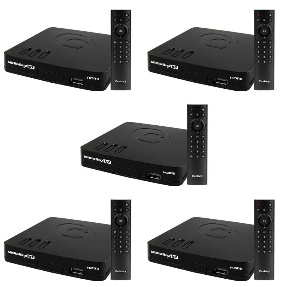 Kit 5 Receptor Digital Banda C/ku Full Hd B7