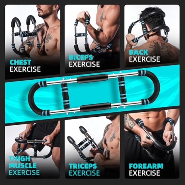 Professional Twister Arm Trainer, Adjustable 60-100lb Chest Workout Equipment for Men, Portable Detachable Design for Home Gym, Arm Chest and Shoulder Muscle Strength Exerciser Training