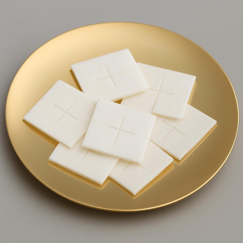 Gluten-Free Altar Bread – White 1'', Bag of 50 | Premium Communion Wafers for Church Services, Eucharist, and Celiacs