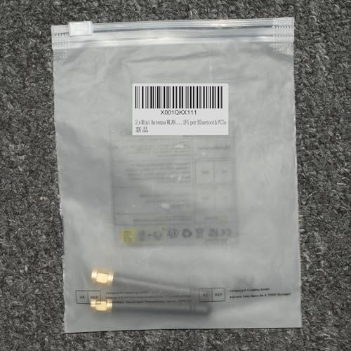 2 x Mini Antenna WLAN SMA Antenna corta in gomma