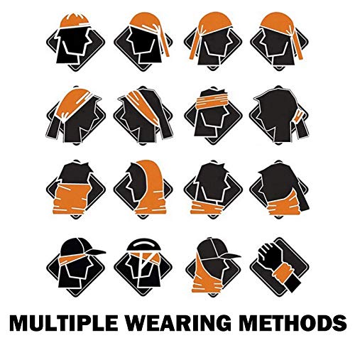 Image of Elastic Headwear Bandana Headband Half Face Mask Scarf Neck UV Sun Protection