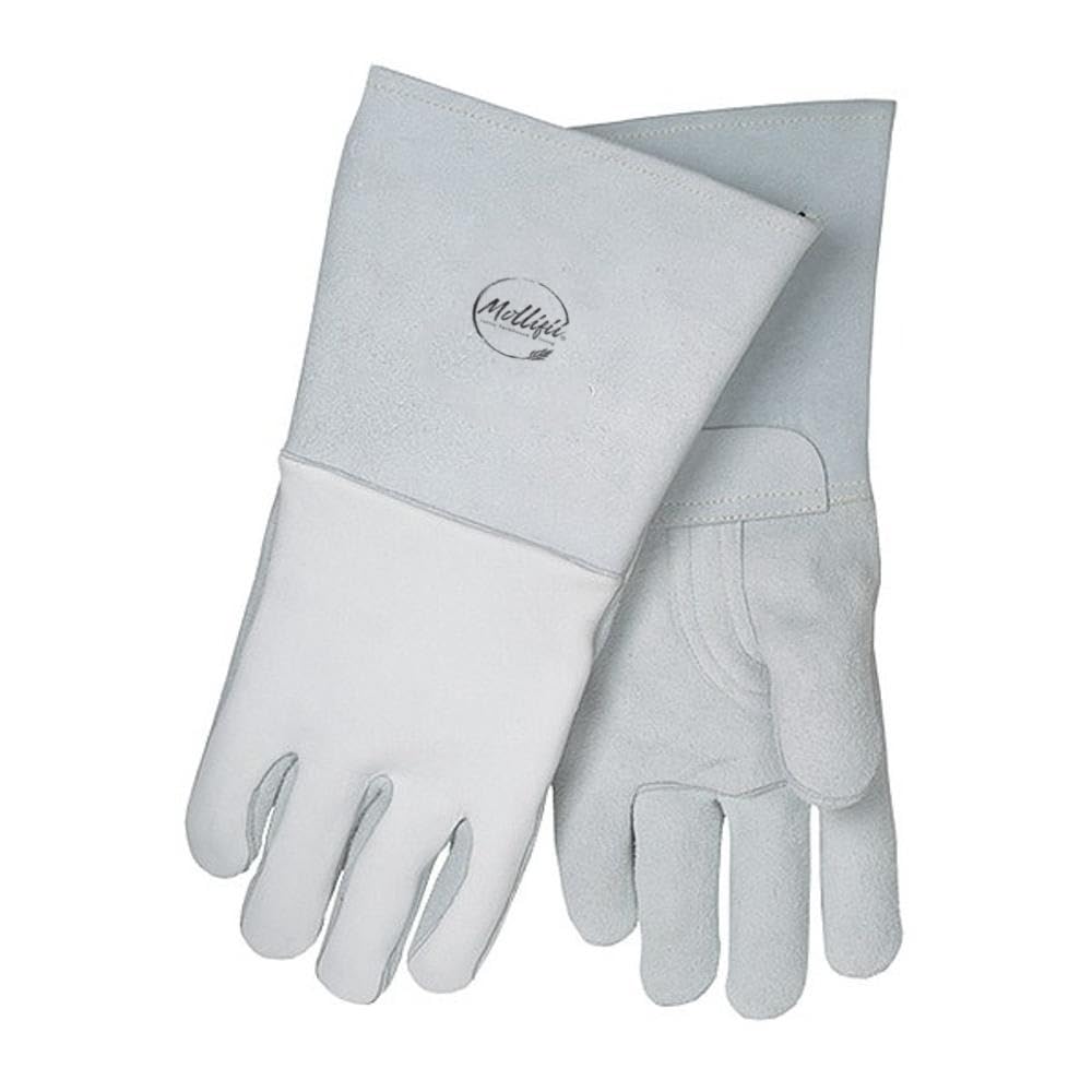 MOLLIFII Welding Gloves, Straight Cuff, Straight Thumb, Premium Elkskin, L, 1 PR, Mfr: 750L-A