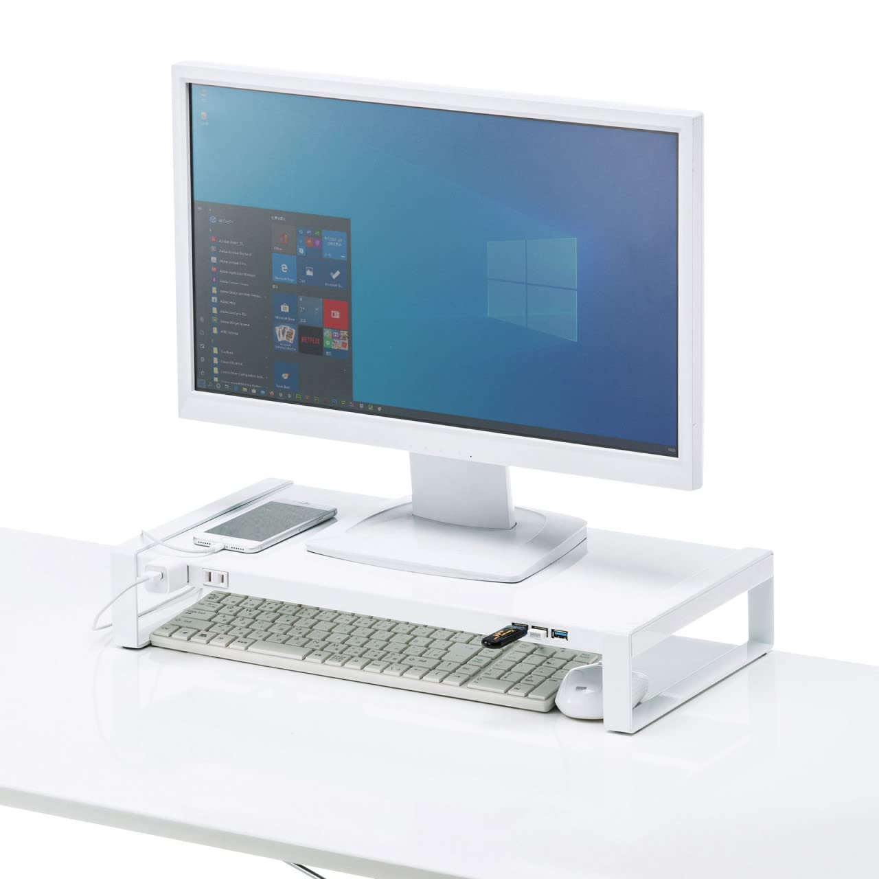 サンワサプライ 電源タップ+USBハブ付き机上ラック(W500) MR-LC204WN【メーカー直送】代引き・銀行振込前払い・同梱不可 Amazon | サンワサプライ 電源タップ+USBハブ付き机上ラック(W500) MR