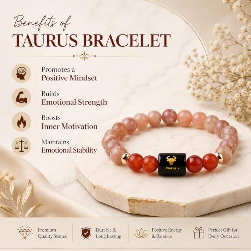 Spiry Taurus Zodiac Bracelet for Men & Women - Image 4