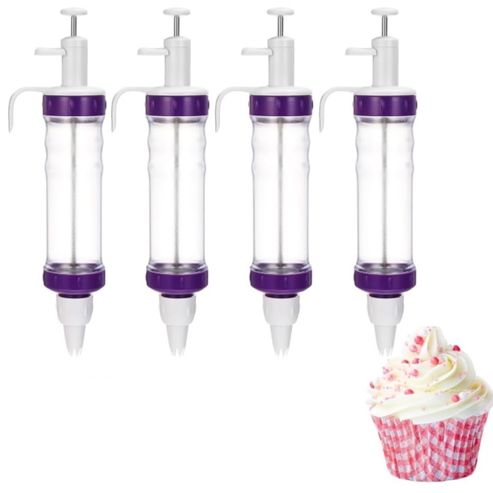 Hndhbfgrt 4pcs Butter Flower Holders for Home Cake Decoration, Used for Cake and Biscuit Art, Home Baking, Etc