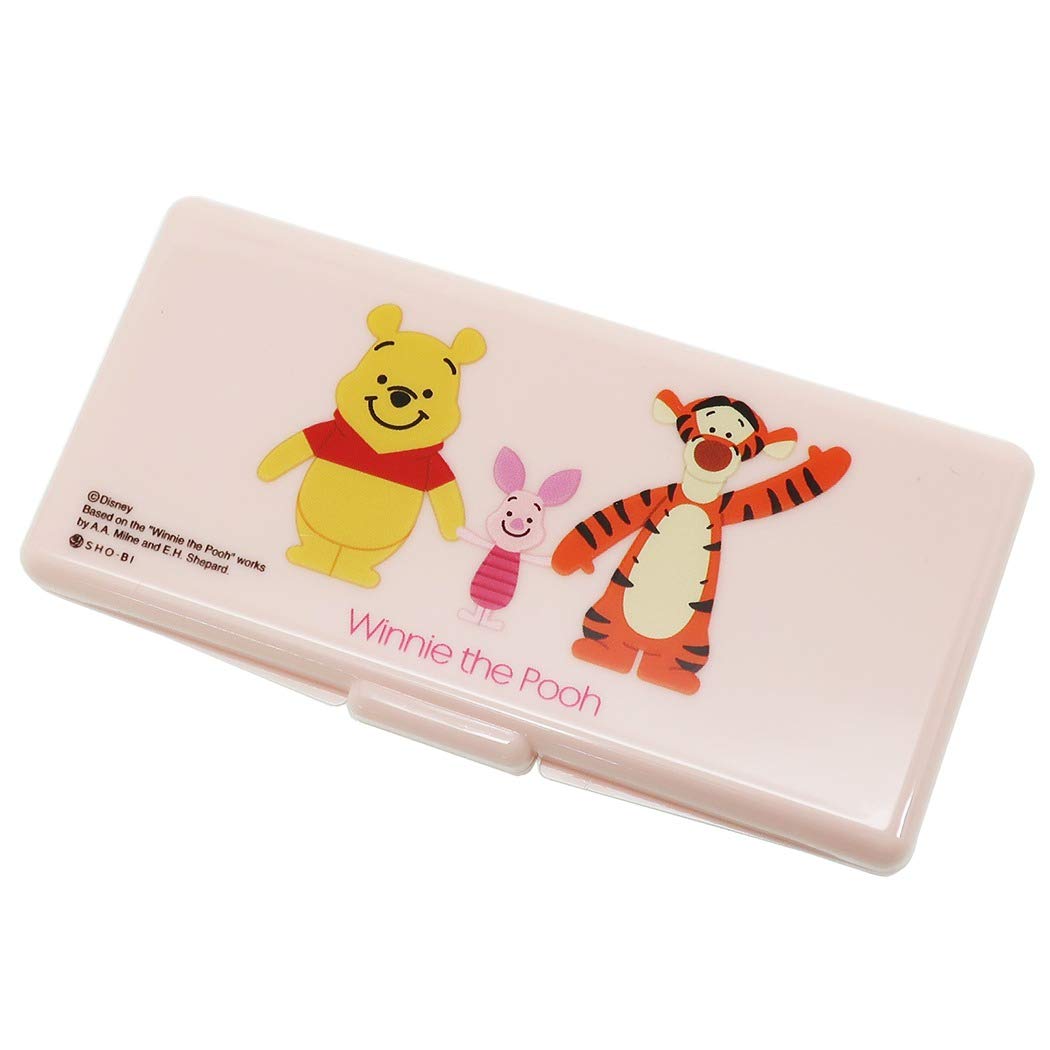 SHO-BI Winnie The Pooh Pocket Cotton Swab Case with Mirror