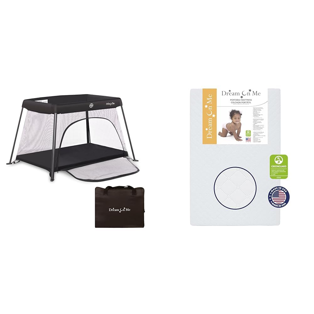 Dream On Me Travel Light Playard With Mesh Zipper Door