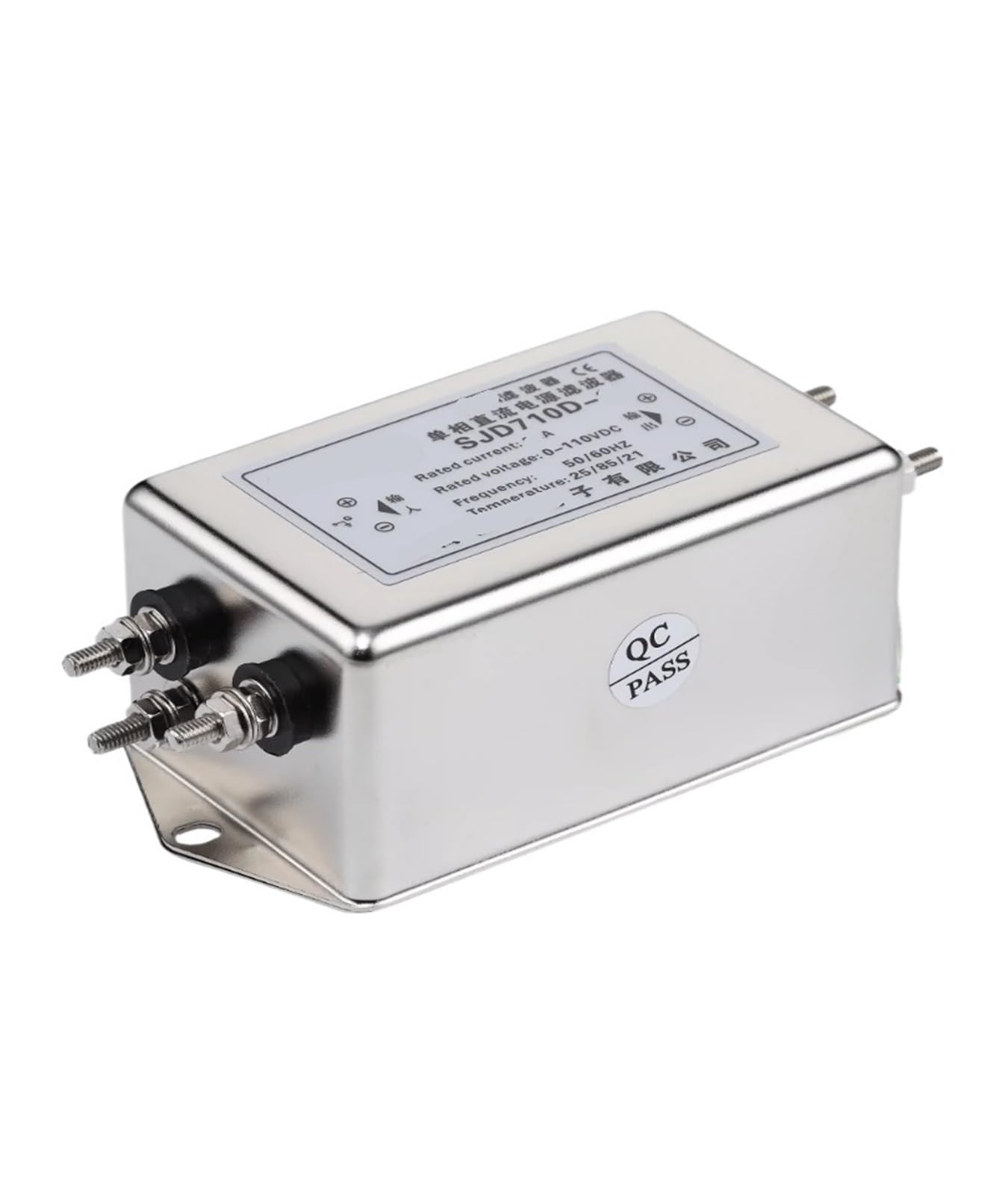 CAAUYXZW 12V 24V 48V three-section DC power filter anti-interference SJD710D-6A 10A 20A bolt interface(SJD710D -6A Bolt interface)