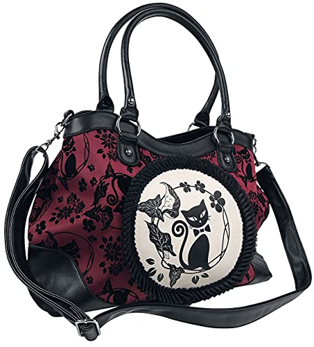 Banned Call of the Phoenix Alternative gothique sac à main - Noir, vert ou rouge Avai - Bordeaux, Taille Unique