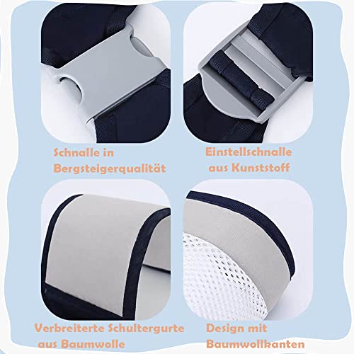 Tragetuch Atmungsaktiv,Kindertrage Seitlich,Tragetuch Baby Neugeboren,Kleinkind Trage,Baby Sling,Wild Ride Kindertrage bis 20kg