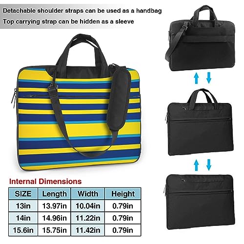 Sacoche ordinateur portable à rayures protégez votre outil de travail avec élégance