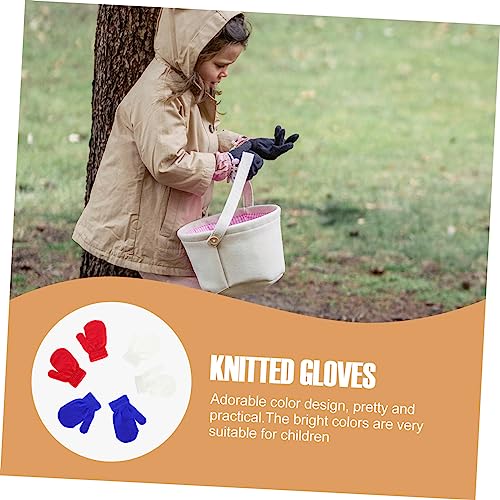 6Pairs Warm Winter Mittens Comfortable for Boys Full Finger Coverage Elastic Fit Durable Knitted Material Design for Outdoor Fun3
