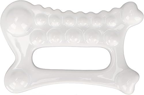 ANGGREK Tabla de guasha facial, herramienta de masaje de raspado facial de cerámica, tablero de guasha, tabla de masaje para mujeres y adultos