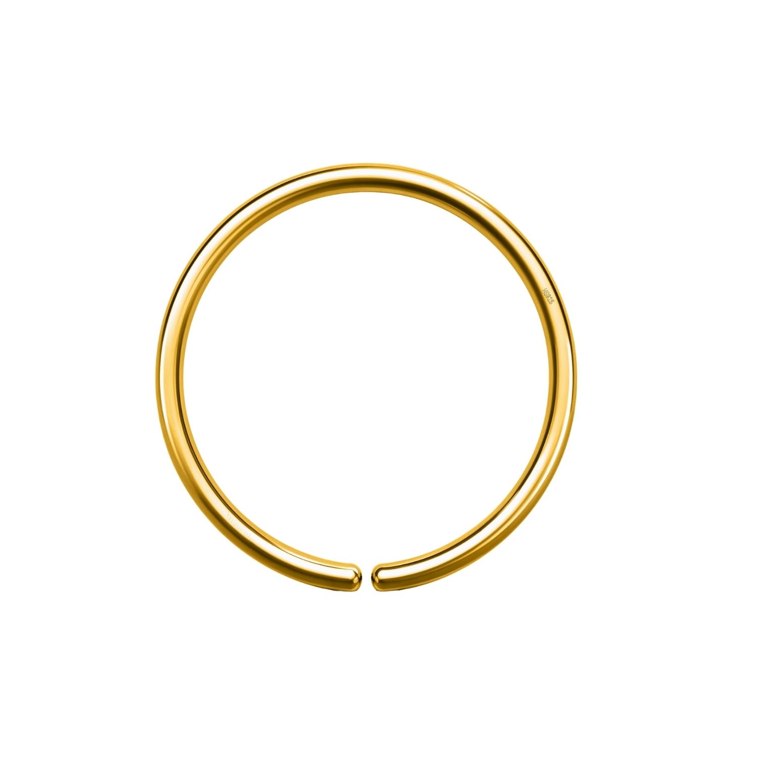 highspark 925 Silver Nose Ring in 18K Gold Finish | 92.5 Sterling Silver Nose Piercing for Women & Girls | Lovely Gift - Silver NP-029-picture-1