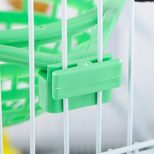 Miniatura 5 de Paquete de 6 pequeños de plástico para nido de pájaros, huevos canarios, para eclosionar en casa, loro de plástico, hueco para colgar, jaula de cría