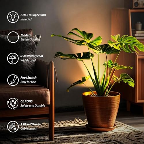 Luces de Suelo de Iluminación Interior de 5W con diseño elegante y 2700K por par 6