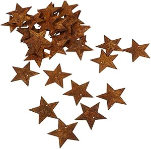 STOBAZA 60 STK Rostiger fünfzackiger Stern weihnachtsdeko Metallsterne Aufhängen Dekoration Kleiner Scheunenstern Retro- Weihnachtssterndekorationen Weihnachtsrostiger Stern Eisen STOBAZA 60 STK Rostiger fünfzackiger Stern weihnachtsdeko Metallsterne Aufhängen Dekoration Kleiner Scheunenstern Retro- Weihnachtssterndekorationen Weihnachtsrostiger Stern Eisen