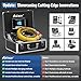 Sewer Camera 100FT, Can Connect External Monitor, Zoom in and Out, IP68 Waterproof, 12 pcs Adjustable Light, Plumbing Snake Cam with DVR Pipe Video Inspection, for Sewer Line, Drain, Duct, Plumbing
