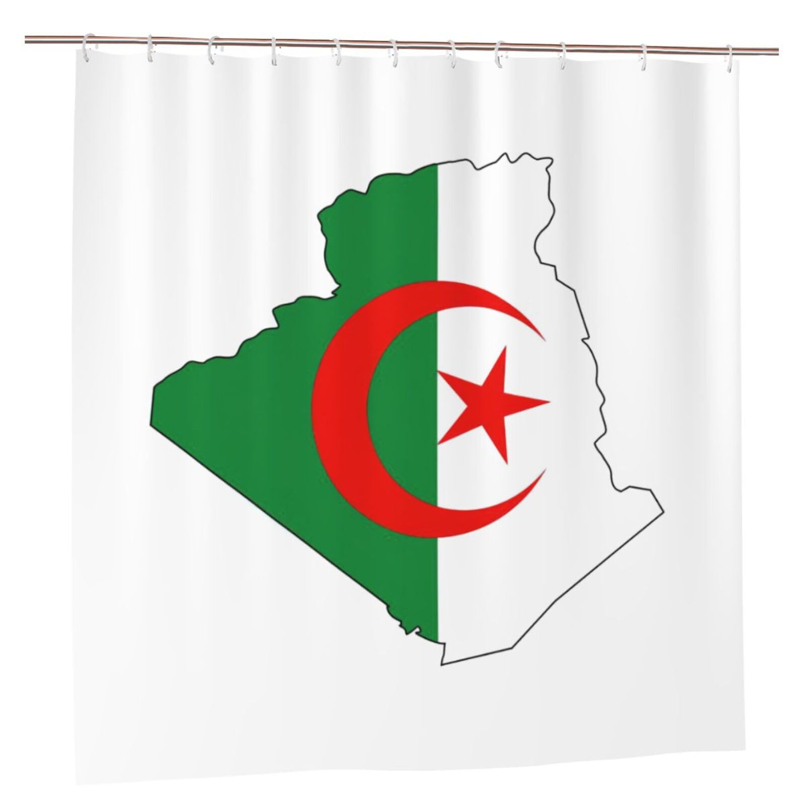 Rideau de douche Algérie haut de gamme en polyester avec œillets inox