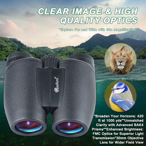 Binoculares compactos 15x30 resistentes al agua miniatura 4