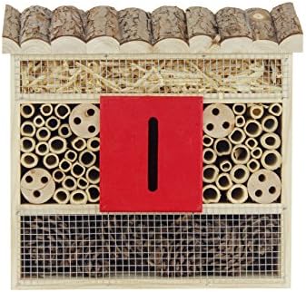 Gardirect Natural Insect Hotel, Bee and Butterfly House, Large Size (11-3/4'' Tall x 11'' Wide)