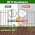 FOREHOGAR Metal Garden Fence 36 in H x 12 ft L, 6 Panels + 7 Stakes Border Dog Fence Panels Animal Barrier, No Dig Garden Fencing for Yard Patio Flower Bed Lawn Outdoor, Arch Black