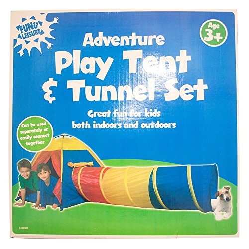 Stalwart X92385 Adventure Play Tent And Tunnel Set (Pack of 2