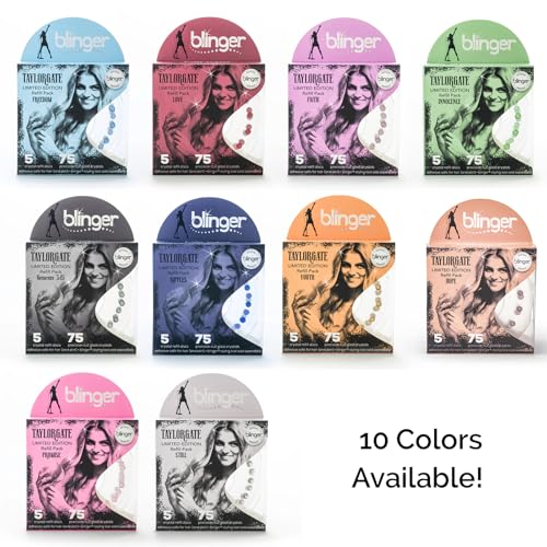 blinger® Pacote de refil Taylorgate edição limitada – Liberdade | 75 cristais de vidro de corte prec