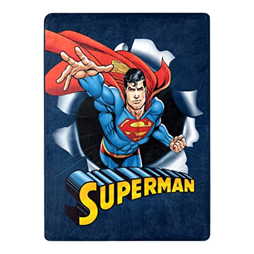 Northwest DC - Superman Silk Touch Throw Blanket 46 x 60 Hero Burst