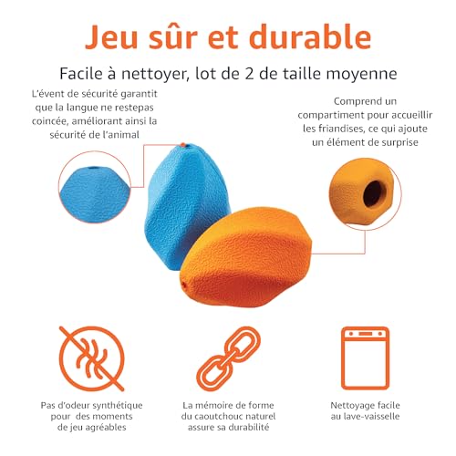 Jouet à mâcher pour chien distributeur de friandises pour l'occuper sereinement à la maison - 4