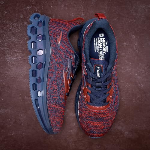 Image of ASIAN Powerplay-29 Men's Running Shoes | Fire-Pattern Design with HexaFlow TPU Sole | Fish-Scale Yarn Upper Shoe | Premium Athletic Sporty Sneakers