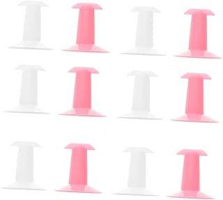 Beavorty 1 Conjunto 12 Pçs Unha Arte Descanso De Dedo Unhas Postiças Suporte De Exibição De Unhas Rosa Suporte De Prática De Unhas Suporte De Unha Suporte De Dedo Suporte De Ponta De Unha