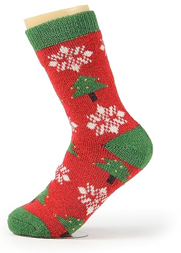 Image of BomKinta Boot Socks for Women Winter Solid Thick Warm Socks Cozy Crew Socks Christmas Gift